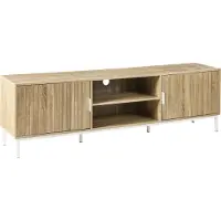 Beliani ROYALLA - TV-meubel - Lichtbruin - MDF