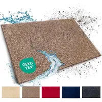Floordirekt Schoonloopmat Nasa - Zachte & Waterabsorberende Deurmat - Bruin 80 x 120 cm - Voor Binnen & Buiten - Antislip Onderzijde - Verkrijgbaar in 5 Kleuren & 8 Maten