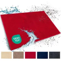 Floordirekt Schoonloopmat Nasa - Zachte & Waterabsorberende Deurmat - Rood 137 x 210 cm - Voor Binnen & Buiten - Antislip Onderzijde - Verkrijgbaar in 5 Kleuren & 8 Maten