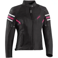 Ixon Ilana Evo Zwart Fuchsia Dames Textiele Motorjas Maat S