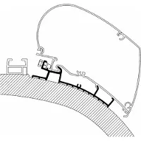 Thule Dakadapter Carthago Serie 550 cm tot 2014