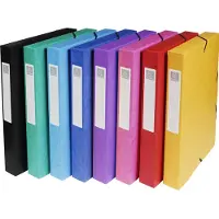 Exacompta Archiefmappen Exabox - karton - rug 40 mm - verschillende kleuren