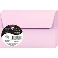 Clairefontaine Stuifmeel van enveloppe 90x140 mm, snoepjesroze