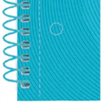 Oxford School Europeanbook - notitieboek - gekleurde rand - A4+ - ruit 5mm - 80 vel - 4 gaats - hardcover - pastel blauw