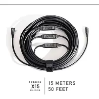 IQwire Usb-c Naar Usb-c Haaks 15m Cxrbon Blxck