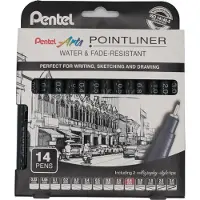 Pentel Pointliner 14-set