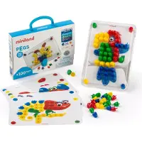 Miniland Pegs Primary 20 Mm 100 Units Veelkleurig Kinderen