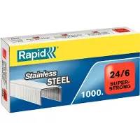 Rapid 24/6 SuperStrong nietjes RVS (1000 stuks)