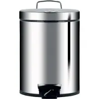 Brabantia 124907, 12 liter, Roestvrij staal, Roestvrij staal, Met pedaal, 25 cm, 340 mm