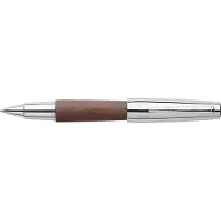 Faber-Castell rollerball - E-motion - chroom donkerbruin perenhout - FC-148215
