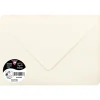 Clairefontaine Pollen by enveloppen C5 naturel wit, 20 stuks