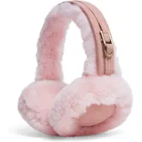 Infinity Leather Dames Winter Superzachte Fluffy Roze Oorwarmers Warme en Gezellige Oorwarmers