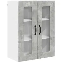 vidaXL Vaatwasserpaneel Kalmar Beton Grijs 60 x 31 x 80 cm