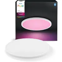 Philips Hue Devote Plafonnier - White and Color - Rond - Blanc - Medium