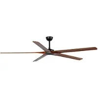Faro Bigwood Plafondventilator Ø200cm | Black & Dark Walnut | Standard
