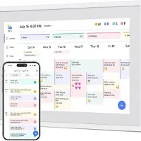 BOG Digitale Wandkalender 10.1 Inch – Elektronische Familie Planner – Touchscreen Agenda Met 32GB Geheugen – Slimme Digitale Kalender Wit