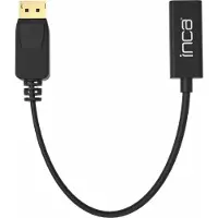 Inca IDTH-05 video kabel adapter 0,2 m DisplayPort HDMI Type A (Standaard) Zwart