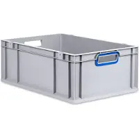Allit Transportstapelbak open handvat blauw 600 x 400 x 220 mm - 456770