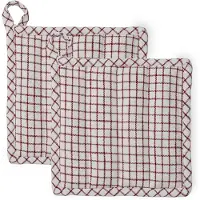 Rosendahl Copenhagen Garn Pannenlap 22x22 Cm Pak Van 2 - Pannenlappen & ovenwanten Katoen Terracotta - 21459