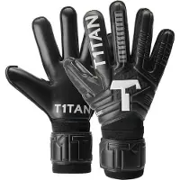 T1tan Classic 1.0 Black-out Goalkeeper Gloves With Finger Protection Zwart 10