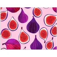 PosterMonkey Poster 40x30 cm - Vijgen - Roze - Paars - Posters - Kamer decoratie - Wanddecoratie woonkamer - Muurdecoratie slaapkamer