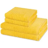 Ross Sonstiges 2 X handdoek 2 X douchehanddoek - in set 4 pack Carre