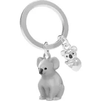 Metalmorphose sleutelhanger Koala - Grijs / Metaal