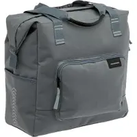 Oxford Tulum Camella - Enkele Fietstas - 100% Gerecycled Polyester - Shopper met Rits - Pakaftas Enkel - Boodschappentas met Haken - Stevig en Afneembaar - 26 Liter - Grey-Green