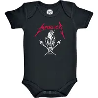 Metallica Body voor babys - Metal-Kids - Scary Guy - voor Kinderen - zwart - Maat 68/74