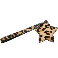 SuperCute - Leren - Tassenhanger - Sleutlehanger - Panterprint