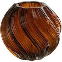 J-Line vaas Carol - glas - bruin - small