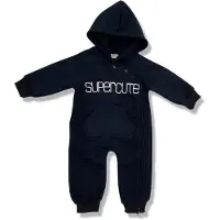SuperCute jumpsuit met capuchon donkerblauw maat 92/98