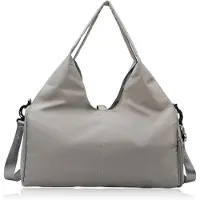 LONGZIMING -Yogatas Sporttas 49x25x21 cm – Ruim Opbergvak, Scheiding Nat/Droog, Afneembare Schouderriem, Oxford Stof