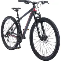 Bikestar hardtail MTB, alu, 29 inch, 21 speed, zwart/rood male