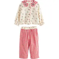 Next Nachtkledij lichtblauw / rood / wit