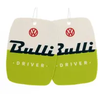 Brisa VW Collection by - Set van 2 Volkswagen luchtverfrissers met VW "Bulli Driver"-motief (Groene appel)