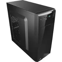 Aerocool CS-1101 tower behuizing 2x USB-A 2.0, USB-A 3.2 (5 Gbit/s), 2x Audio
