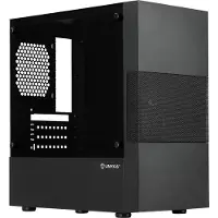 UNYKAch Aero C25, Micro ATX, Micro-tower, Zwart, ITX, Micro ATX, ABS (acrylonitril-butadieen-styreen), SGCC, Geschikt voor thuis/kantoor