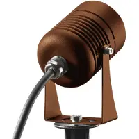 SLV Tuinspot Led Spike 6w - 3000K - 8cm roestbruin