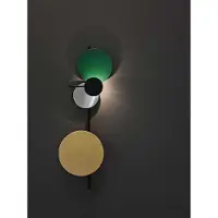 Please wait to be seated Planet Wandlamp Groen - Wandlampen Messing Green - 1001001