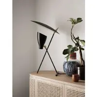 Warm Nordic Tafellampe , Silhouette, Zwart, Woonkamer, Metaal, Designer