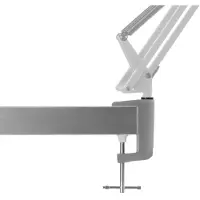 NORDIC LIVING Tafellampe , Grijs, Werkkamer / Kantoor, Aluminium