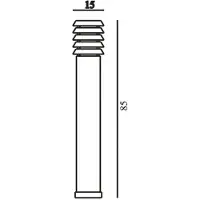 Franssen Zinken terraslamp Selhalm met hout