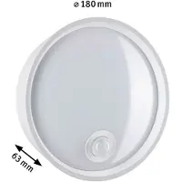 Paulmann Platomo PIR weiß 94699 Buitenlamp (wand) LED LED 14.5 W Wit