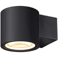 SLV Dim To Warm Muurspot Oculus Zwart