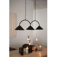 Globen Lighting Curve hanglamp 3 Zwart