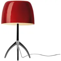 Foscarini Tafellampe , dimbare, Rood, Woonkamer, Aluminium