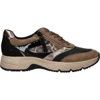 Tamaris Sneakers laag bruin / cappuccino / goud / zwart