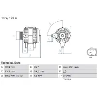 Bosch Dynamo / Alternator 0 986 087 180
