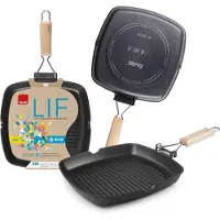 Ibili Lif Grillpan - Aluminium - 20x20cm